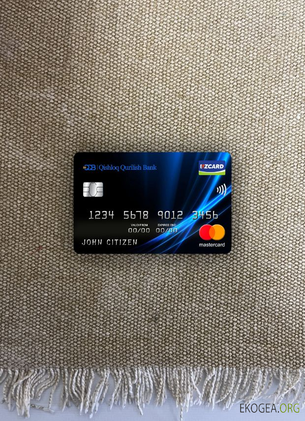 Ouzbékistan Qishloq Qurilish Bank mastercard photolook recto